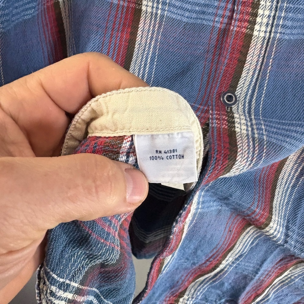 Polo Ralph Lauren Men Plaid Flannel Shirt Size XL Blue Cotton - Picture 5 of 8